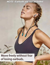Load image into Gallery viewer, for Galaxy Buds 3 &amp; Galaxy Buds 3 Pro Strap Neckband, Anti-Lost Earbuds Accessories, Support Volume Control, Ergonomic Design, Comfortable Fit, Black Band/LightBlue Tip
