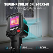 Load image into Gallery viewer, MILESEEY TR10 Thermal Imaging Camera,Super Resolution 240 x 240 Thermal Camera,25 Hz Refresh Rate, -4°F to 1022°F Handheld Infrared Imager,8-Hour Battery Life Infrared Camera
