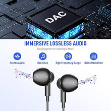 Load image into Gallery viewer, USB C Headphones for Samsung S24+ S24 Ultra 23, Type C Earphones with Microphone Magnetic Volume Control HiFi Stereo Wired Earbuds for Galaxy A53 S21 S20 FE Flip 5 Fold 4 Pixel 8 7 Pro 6 Android Phone
