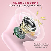 Load image into Gallery viewer, Wireless Earbuds, Bluetooth 5.4 Headphones in Ear with Noise Cancelling Mic, Bluetooth Earbuds Stereo Bass, IP7 Waterproof Sports Earphones, 32H Playtime USB C Charging Ear Buds Pink for Android iOS

