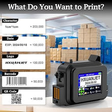 Load image into Gallery viewer, MINI127 Portable Handheld Inkjet Printer,Mini Handheld Printer with 2.4 Inch LED Touch Screen Pocket Inkjet Coding Machine for DIY Printing/QRcode/Barcode/Date/Logo/Batch Series Number etc
