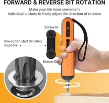 Load image into Gallery viewer, 4V Cordless Screwdriver Kit Electric Screwdriver Set with Aluminium Storage Box 32 Piece Bit Set Smart Stop Technology LED Light 3 Torque Settings 1/4&#39;&#39;Hex

