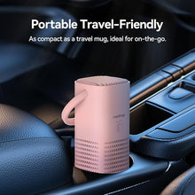 Load image into Gallery viewer, raydrop Portable Mini Air Purifier, Cordless Small HEPA Air Purifier, Personal Desk Air Purifier for Car Travel Bedroom Office Room Dorm, Rechargeable, Aromatherapy (Pink)
