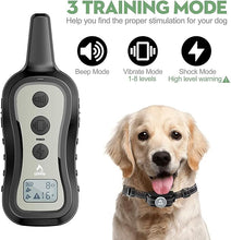 Load image into Gallery viewer, PATPET Dog Training Collar Shock Collar with Remote - 3 Training Modes, Beep, Vibration and Shock, Up to 1000 ft Remote Range, Rainproof for Small Medium Large Dogs
