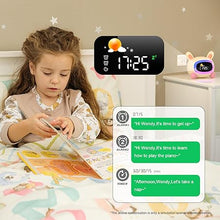 Load image into Gallery viewer, Alarm Clock for Kids,Ok to Wake Clock,Sleep Training Clock with Night Light &amp; Sound Machine, Cute Kawaii Alarm Clock for Birthday Gift Boy Girls Toddlers Bedrooms
