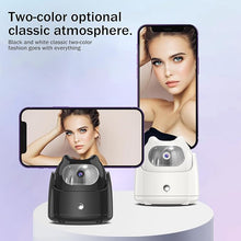 Load image into Gallery viewer, Auto Face Tracking Tripod - 360° Rotation Auto Tracking Phone Holder, No App, Phone Camera Mount with Remote and Gesture Control, Battery Operated Smart Shooting Holder for Live Vlog Tiktok(White)

