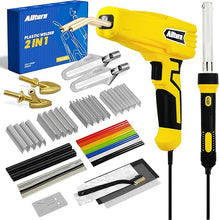 Load image into Gallery viewer, Allturn Plastic Welder,Plastic Welding Kit 3 in 1,Plastic Repair Welder Kit,1000pcs Plastic Welding Staples,Plastic Welding Rods Kit,Repair for Most Thermoset Plastics,Yellow
