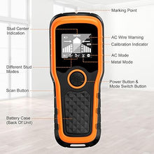 Load image into Gallery viewer, Dmyond Stud Finder Wall Scanner, 5 in 1 Stud Detector Beam Finders with High-Definition LCD Display, and Audible Alarm, for Center and Edge of Metal, Studs, AC Wire, and Pipe Detection
