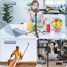 Load image into Gallery viewer, ULANZI MT-79 Extendable Tripod Aluminum, 81" Portable Adjustable Light Stand with 1/4" Screw, 360° Ball Head Camera Phone Tripod for Camera Video Light Smartphone, Lightweight for Travel
