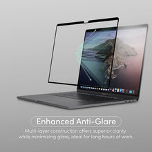 Load image into Gallery viewer, Moshi iVisor AG Anti-glare Screen Protector for MacBook Pro 16-inch (2022 M1, A2485), Easy-Installation, Washable &amp; Reusable, Scratch Protection, Fingerprint Resistant - Black (Clear/Matte)
