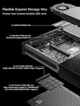 Load image into Gallery viewer, MINISFORUM MS-01 Mini Workstation Core i9-13900H Barebone Version Mini PC, HDMI + 2xUSB4 8K Display, 2x10G SFP+ Port, 2x2.5G LAN Port, Support M.2 2280/22110/U.2 SSD/RTX 3050 Graphics Cards
