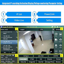 Load image into Gallery viewer, 7 Inch IP Camera Tester Security CCTV Tester Monitor-Support 6K IP/Coax/Analog Camera-with HDMI in&amp;Out/Power Output/PTZ Control/IP Searching/Network Tool
