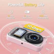 Load image into Gallery viewer, Digital Camera, Autofocus 48MP FHD 1080P Camera for Kids with 16X Zoom Anti Shake, Compact Portable Small Point and Shoot Digital Cameras with 32GB Memory Card for Teens Girls Kids Adults, Pink
