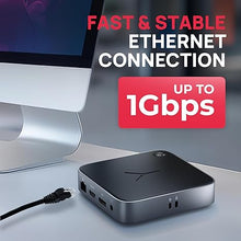 Load image into Gallery viewer, Brydge Stone CORE USB-C MST Docking Station – 10 Ports, 100W PD, Dual Monitor Docking Station, 4K60Hz, 8K HDMI, SD 4.0, USB-A &amp; USB-C, Ethernet – Windows &amp; MacOS Compatible Laptop Docking Station
