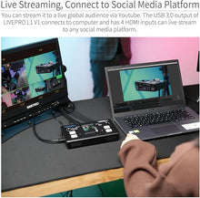 Load image into Gallery viewer, feelworld-livepro-l1-v1-video-switcher-4x-hdmi-usb3-live-streaming
