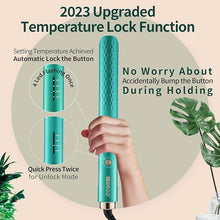 Load image into Gallery viewer, Infrared Flat Iron Hair Straightener, Keratin Infused, Negative Ion, Ceramic Flat Iron Curling Iron in One, Professional Straight Iron for Hair, Non Damage Dual Voltage Straightening Hair Iron
