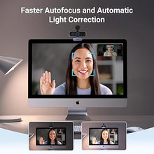 Load image into Gallery viewer, UGREEN 2K Webcam, Full HD 1080P Webcam for PC, Web Camera with Autofocus, Privacy Cover, Dual Noise Cancelling Mics, Computer USB Camera for Streaming, Conferencing, Calling, Zoom, Skype, Teams
