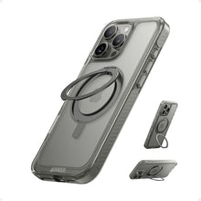 Load image into Gallery viewer, Anker Ultra Magnetic for iPhone Case with Sturdy 360° Ring Stand, Anti-Yellowing and Drop-Proof Crystal-Clear Protective Cover, Compatible with MagSafe (for iPhone 16 Pro Max, Clear Titanium)
