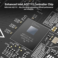 Load image into Gallery viewer, 10G PCI-E Netzwerkkarte mit 10Gbps Dual RJ45 Ports, Intel AQC113 Controller, VIMIN 10Gb Ethernet Adapter Karte Kompatibel mit PCI Express X8, X16, Unterstützt Windows10/11/Windows Server/Linux
