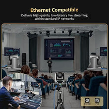 Load image into Gallery viewer, NexiGo PTZ Camera 20X Optical Zoom with PoE HDMI/3G-SDI/USB/LAN IP Streaming Outputs, Auto AI Tracking for Video Conferencing Live Streaming Meeting Church Services Worship Skype Zoom Teams OBS
