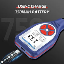 Load image into Gallery viewer, Paint Mil Thickness Meter Gauge for Fe/NFe Car Coating Thickness Measurement in mil/um/mm, USB-C Charge
