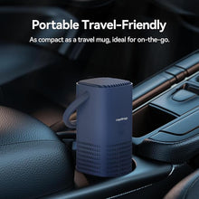 Load image into Gallery viewer, raydrop Portable Mini Air Purifier, Cordless Small HEPA Air Purifier, Personal Desk Air Purifier for Car Travel Bedroom Office Room Dorm, Rechargeable, Aromatherapy (Blue)
