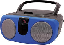 Load image into Gallery viewer, Proscan PRCD243M-BLUE 2.4-Watt-RMS Portable CD Boom Box with AM/FM Radio (Blue)
