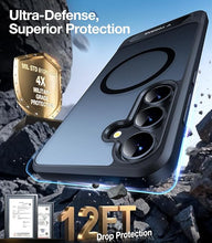 Load image into Gallery viewer, TORRAS Strong Magnetic &amp; Seamless Stand for Samsung Galaxy S25 Plus Case, Fit for MagSafe, Mil-Grade Drop Protection, Adjustable Kickstand for Samsung Galaxy S25 Plus Case, Slim Transluent Black 2025
