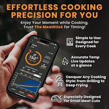 Load image into Gallery viewer, MeatStick Chef: Quad Sensors Smart Wireless Meat Thermometer-Meat Probe for Smoker, BBQ, Oven, Grill, Kitchen, Rotisserie, Air Fryer, Deep Frying-Limited Range
