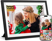 Load image into Gallery viewer, Frameo Digital Picture Frame,10.1 Inch WiFi Digital Photo Frame with 64GB Large Built-in Storage,1280x800 HD IPS Touch Screen,Easy Setup,Auto-Rotate,Slideshow,The Perfect Gi-ft for Christmas
