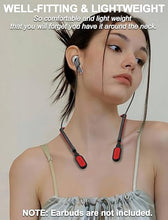 Load image into Gallery viewer, for Galaxy Buds 3 &amp; Galaxy Buds 3 Pro Strap Neckband, Anti-Lost Earbuds Accessories, Support Volume Control, Ergonomic Design, Comfortable Fit, BlackRed Band/Red Tip
