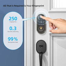 Load image into Gallery viewer, Smart Keyless Entry Door Lock - Fingerprint Electronic Deadbolt Touchscreen Keypad SMONET Biometric Digital Bluetooth Door Lock Smart Deadbolt Work with Alexa for Homes and Hotel
