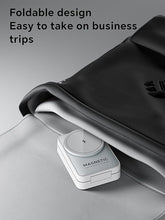 Load image into Gallery viewer, Upgraded 3-in-1 Wireless Charger for iPhone,Travel Magnetic Charger Stand Nightlight Foldable Wireless Charging Station Compatible with Magsafe Charger&amp;iPhone 16/15/14/13/12,Apple Watch&amp;AirPods(White)
