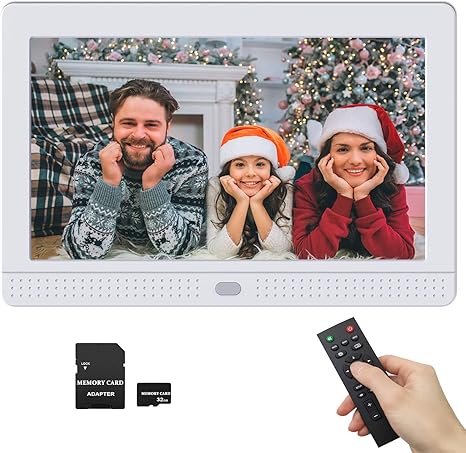 Atatat Digital Frame USB (7inch+32GB Card, White)