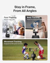 Load image into Gallery viewer, Belkin Wireless Charger Stand, Auto Face Tracking, Apple DockKit Certified, Tripod &amp; MagSafe Compatible, No App Required, 360° Rotation, Influencer Content, Works w/FaceTime, TikTok, YouTube, etc.
