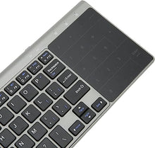 Load image into Gallery viewer, Zyyini Keyboard Touchpad, 2 in 1 Portable Keyboard with Touchpad Numeric Keypad,QWERTY Layout Keyboard, for Notebooks, Computers
