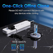 Load image into Gallery viewer, WAVLINK M.2 NVMe SSD Cloner, 10G Dual-Bay NVMe to USB-C/A Docking Station, Supports One-Click Offline-Clone, 2x8TB Capacity, UASP, Tool&amp;Driver-Free, Design for SSDs in Size 2230/2242/2260/2280/22110
