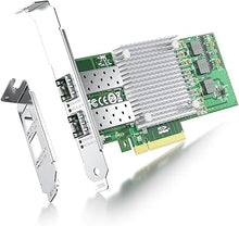 Load image into Gallery viewer, 10Gb Dual SFP+ NIC PCI-E Network Card with Broadcom BCM57810S Chip, PCI-E X 8, PCI Express LAN Adapter Card Support Windows Server/Windows/Linux/VMware
