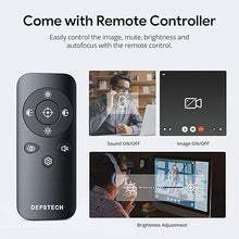 Load image into Gallery viewer, DEPSTECH 4K Webcam with Remote Control, Ultra HD Webcam with Microphones, Noise-Canceling, AutoFocus, Low-Light Correction, Privacy Cover, Web Camera for PC/Mac/Laptop/Desktop/Zoom/Teams
