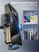 Load image into Gallery viewer, [2024 Newest] Dashboard Phone Holders for Your Car (+Air Vent Clip) [Military Grade Stable] , Car Cell Phone Holder, Rotatable Suction Cup Car Phone Mount for All Phone (Rock Blue)
