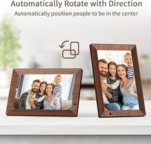 Load image into Gallery viewer, 10.1 WiFi Digital Picture Frame, IPS Touch Screen Smart Cloud Digital Photo Frame with 64GB Storage, Wall Mountable, Auto-Rotate, Motion Sensor, Share Photos via Biuframe App
