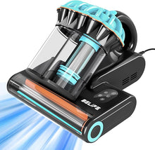 Load image into Gallery viewer, Belife M8 Mattress Vacuum Cleaner, Anti-allergen Bed Vacuum Cleaner with UV &amp; Hot Air &amp; High Heating, 550W 18Kpa Powerful Suction Double-Cup Handheld Vacuum for Bed, Couch, Sofa, Corded (Blue)
