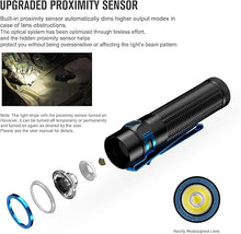 Load image into Gallery viewer, OLIGHT Baton3 Pro Max 2500 Lumens Rechargeable Compact EDC Pocket Flashlights with Safety Proximity Sensor, LED High Lumens for Camping, Hiking and Emergency (Cool White Light: 5700~6700K)
