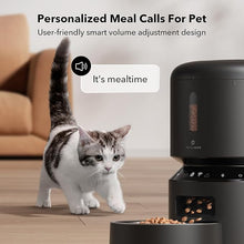 Load image into Gallery viewer, PETLIBRO Automatic Cat Feeder, 5G WiFi Automatic Pet Feeder with Freshness Preservation, 3L Timed Cat Feeders for Dry Food, Up to 48 Portions 10 Meals Per Day, Granary Pet Feeder for Cat/Dog, Black
