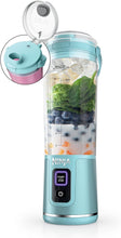 Load image into Gallery viewer, Ninja Blast Portable Blender, Cordless, 18oz. Vessel, Personal Blender For-Shakes and Smoothies, BPA Free, Leakproof-Lid and Sip Spout, USB-C Rechargeable, Dishwasher Safe Parts, Tinted Aqua, BC151AQ
