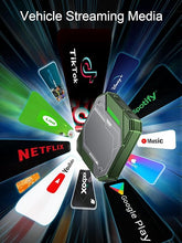 Load image into Gallery viewer, Wireless Carplay AI Box 5.0, Wireless Carplay Adapter Android 13.0 QCM 6125 8-Core 8+128GB, Exclusively for OEM Wired CarPlay Cars, Enjoy Online Streaming from YouTube, Netflix, Google Store! Green
