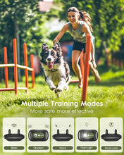 Load image into Gallery viewer, Dog Shock Collar,3300FT Dog Training Collar with Remote,IPX8 Waterproof E-Collar with Beep,Vibration,Shock,Light,Shock Lock Mode,Electric Shock Collar for Small Medium Large Dogs,Green
