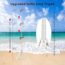 Load image into Gallery viewer, ATUMTEK 51&quot; Selfie Stick Tripod, All in One Extendable Phone Tripod Stand with Bluetooth Remote 360° Rotation for iPhone and Android Phone Selfies, Video Recording, Vlogging, Live Streaming, White
