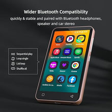 Load image into Gallery viewer, 80GB MP3 Player with Bluetooth and WiFi, MP4 MP3 Player with Spotify,Spotify Kids,4&quot; Music Player with Pandora, Audible, MP3 Player with Speaker (Pink_White)
