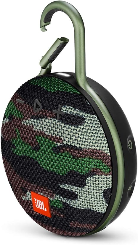 JBL Clip 3, Camouflage - Waterproof, Durable & Portable Bluetooth Speaker - Up to 10 Hours of Play - Includes Noise-Cancelling Speakerphone & Wireless Streaming